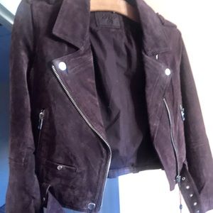 Plum biker jacket